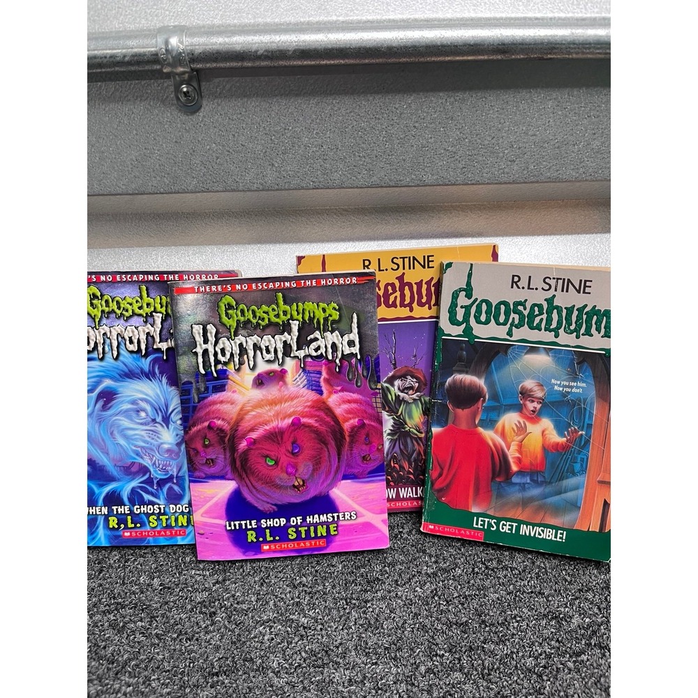 R.L. Stine Goosebumps Horror Books Lot (4)